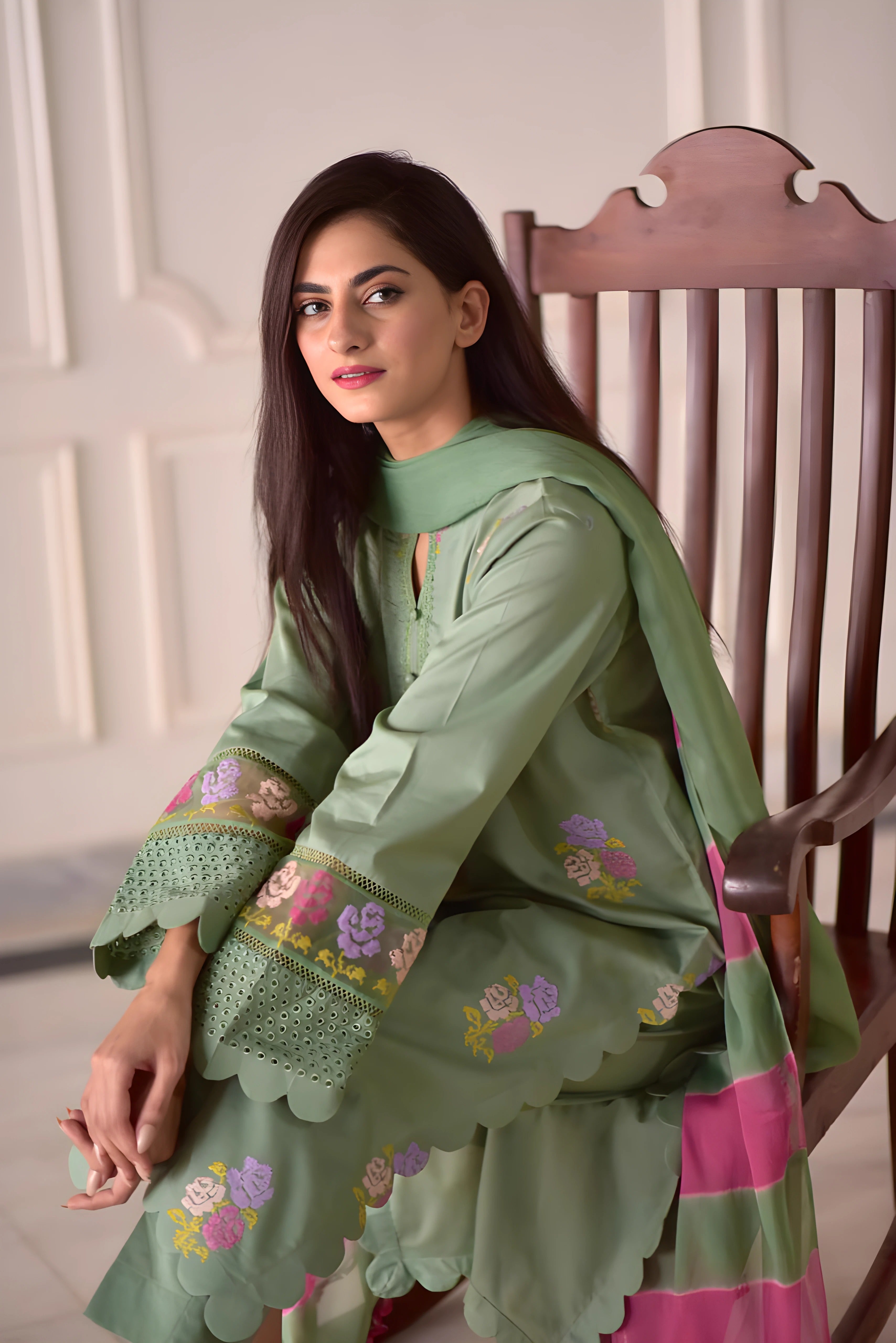 Pista – Embroidered Cotton 3-Piece Suit