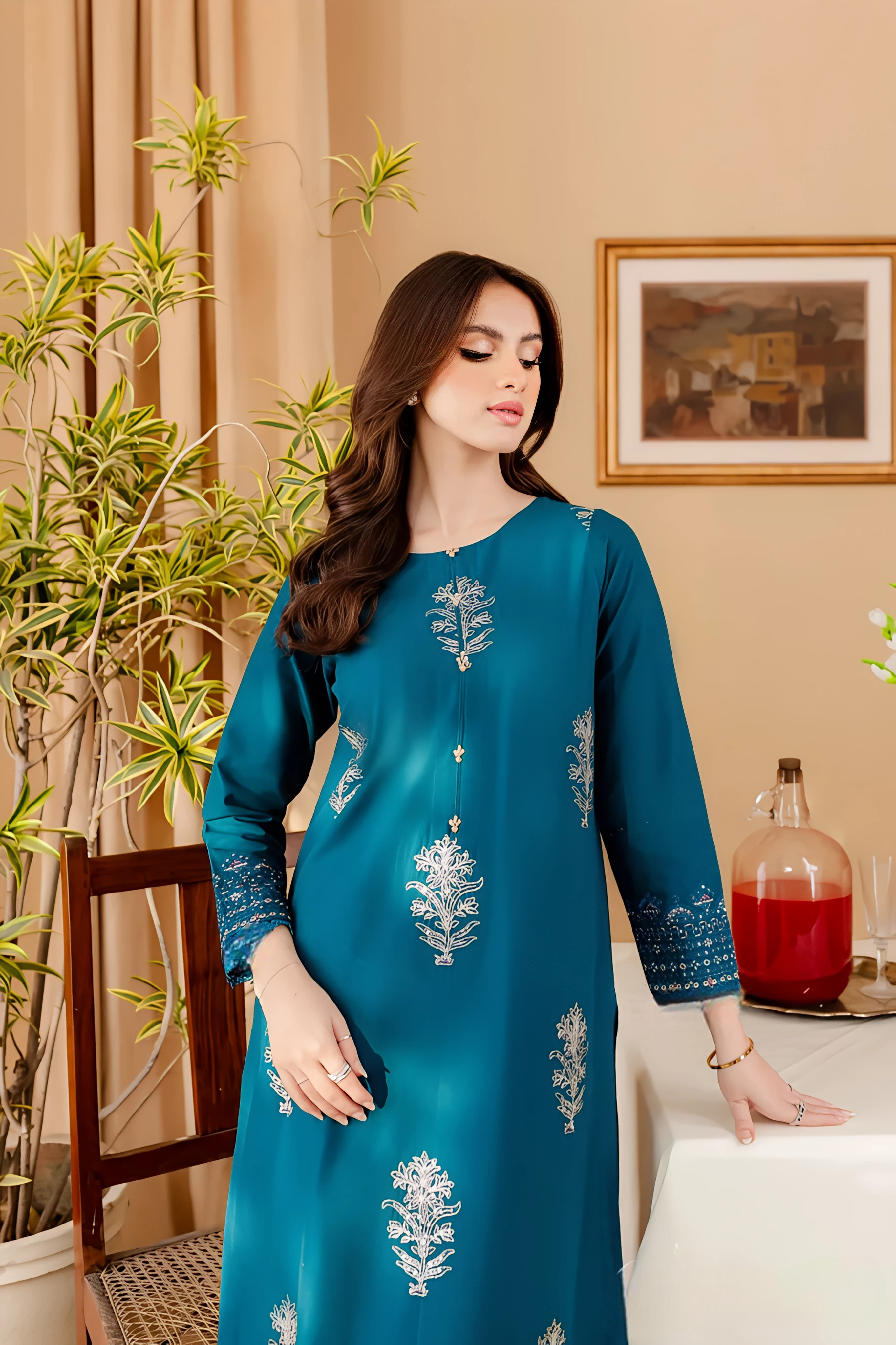 Malvin - Embroidered Linen – 2 Piece
