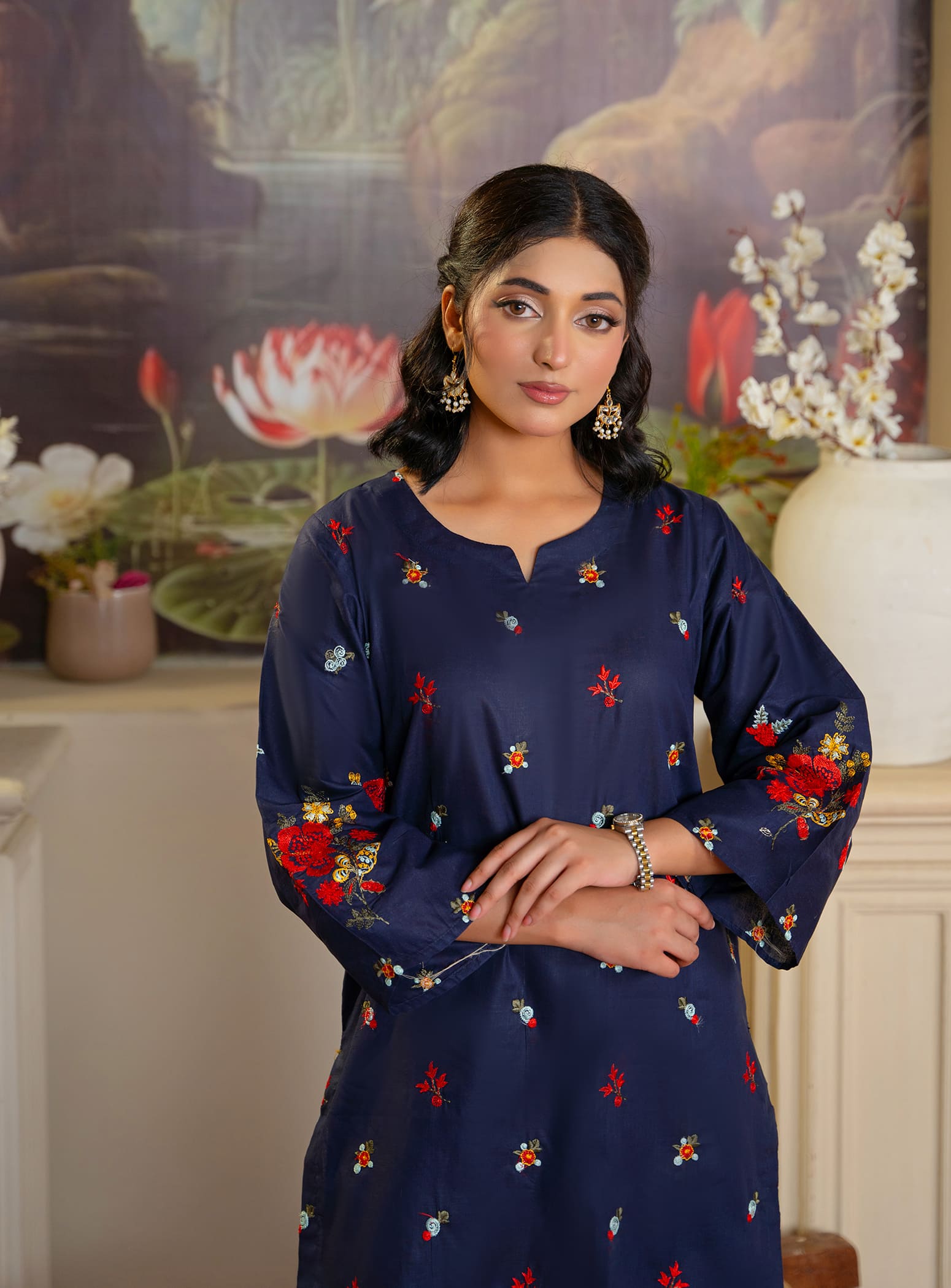 Hooria Navy 3pcs